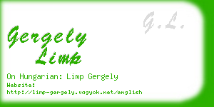 gergely limp business card